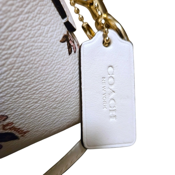 Coach Madison Crossbody Ladybug Floral Bag Chalk Multi CU273 Leather/Canvas NWT - Picture 4 of 16